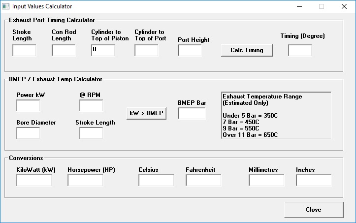 Two stroke expansion chamber design software